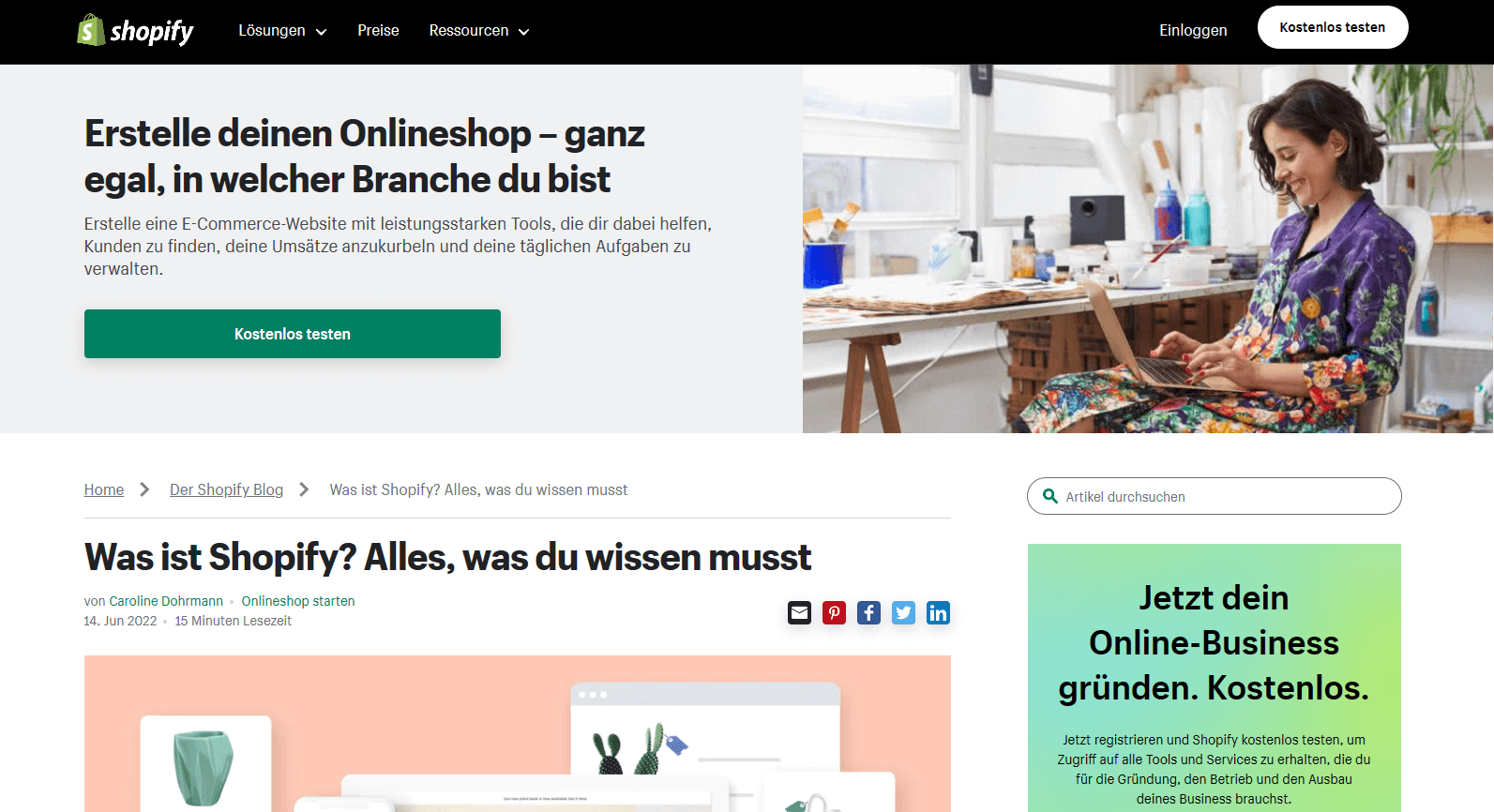 shopify-einloggen