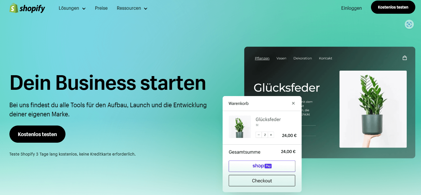 shopify-registrieren