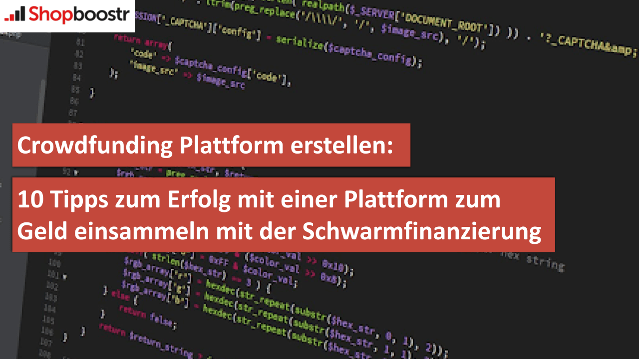 Crowdfunding Plattform erstellen