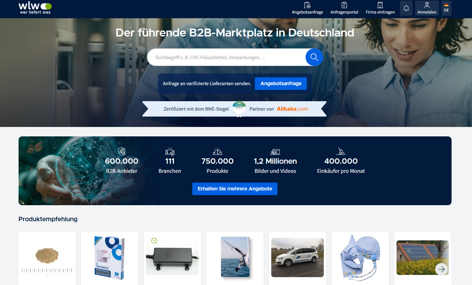 B2B-Lieferanten & Industrie